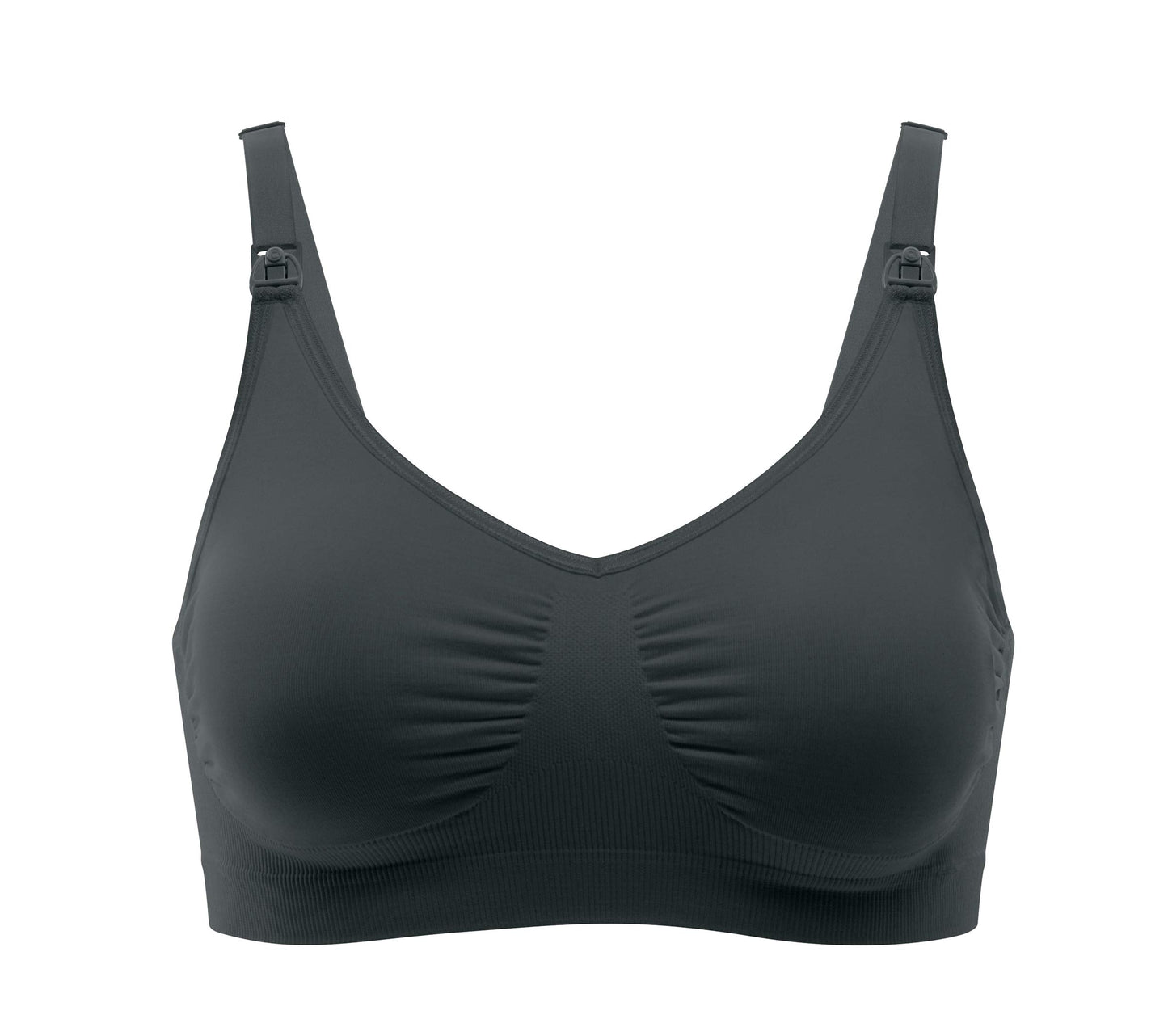 Medela nursing bra (Black) showing seamless and soft fabric.