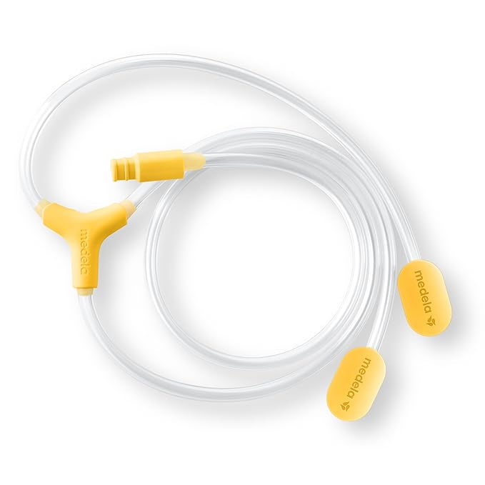 Medela replacement tubing for Duo Hands-Free Collection Cups, clear and BPA-free, designed for optimal performance.