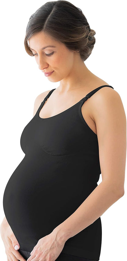 Medela Maternity Nursing Bra Tank Tops, 3 Pack of Wireless Breastfeeding Shirts