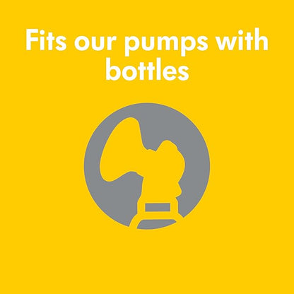 Medela 250 ml breast milk bottles, compatible with Medela pumps, designed for safe storage and easy feeding with leak-proof screw-on lids.