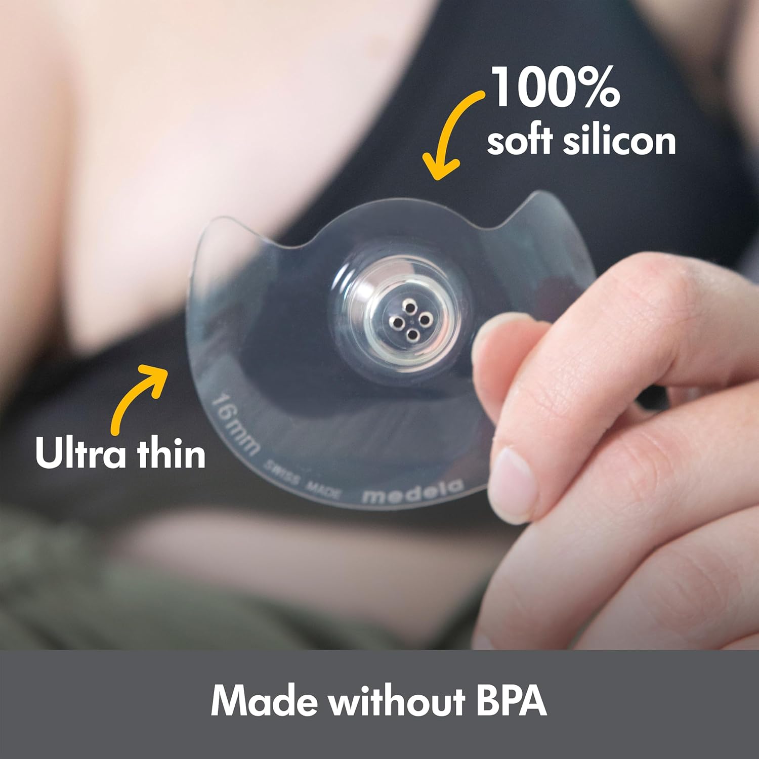 Medela Contact Nipple Shields, Ultra-Thin, 100% Soft Silicone, BPA-Free for Comfort