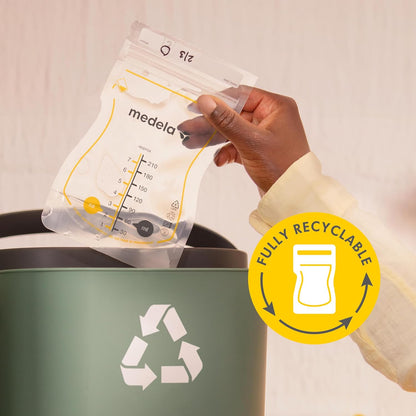 Medela Easy Pour Breastmilk Storage Bag, Fully Recyclable and Eco-Friendly