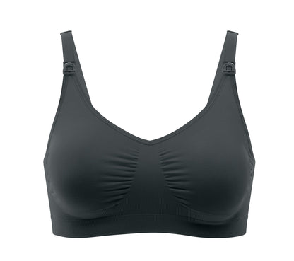 Medela nursing bra (Black) showing seamless and soft fabric.