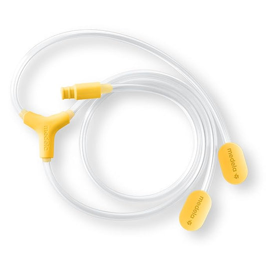 Medela replacement tubing for Duo Hands-Free Collection Cups, clear and BPA-free, designed for optimal performance.